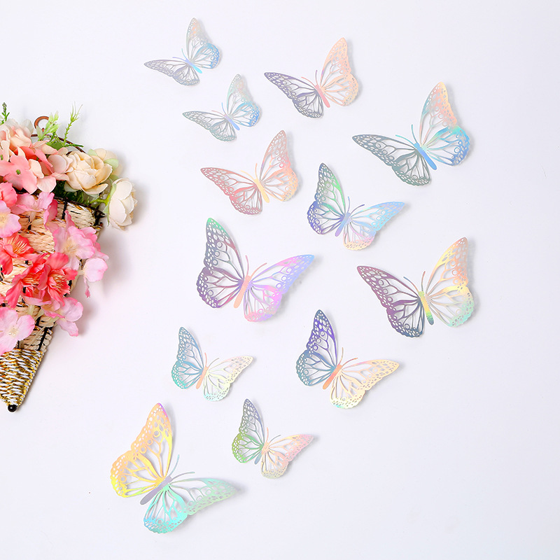 Mariposa H 12 plateadas