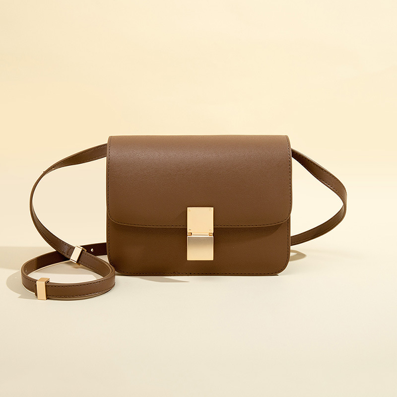 Cross-Border Genuine Leather Bag for Women 2025 New Summer Tofu Bag Box Single Shoulder Crossbody Bag Fashionable Internet Celebrity Women's Bag