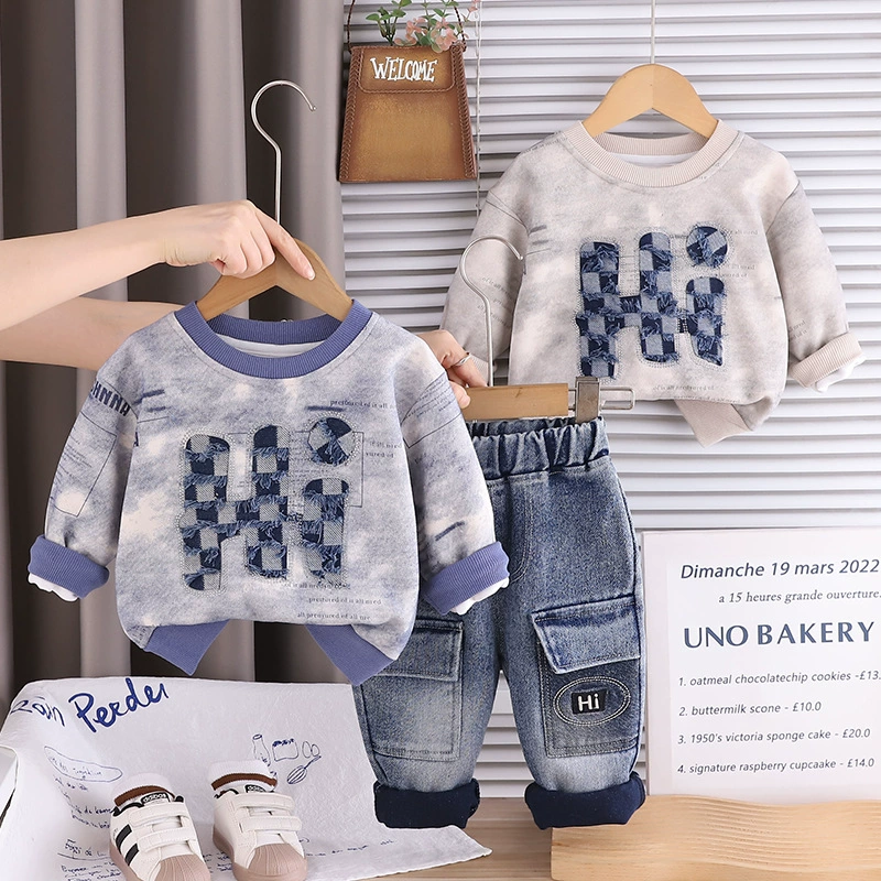 Children's Chinese Character Sweater Set