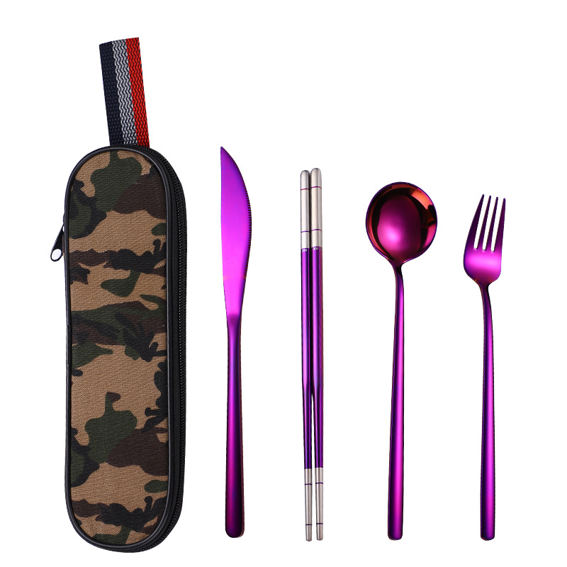 군사 색상 4 피스 퍼플