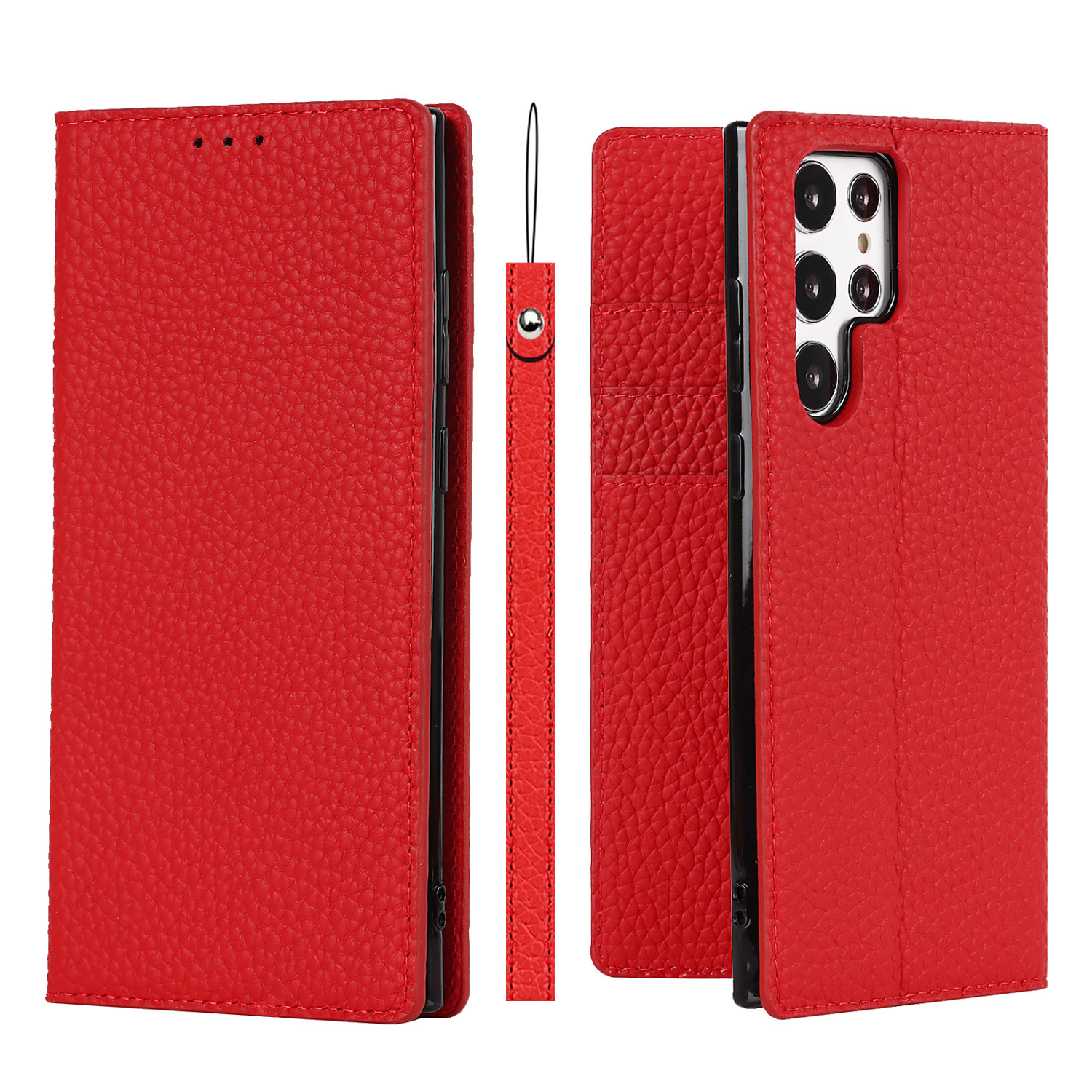 Genuine Leather Protective Case For Samsung Galaxy S24 And S25 Ultra_voghion.com
