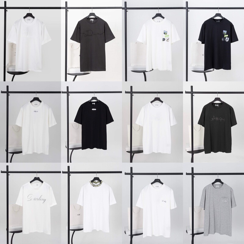 Cross-Border. Correct Version. High-End Version. Dijia Short-Sleeve. 25 New Model Pure Cotton Short-Sleeve T-Shirt, Unisex