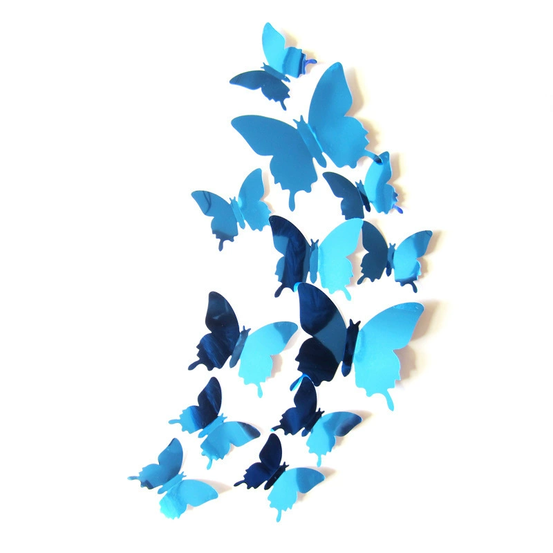AliExpress Amazon 12 3D Mirror Butterflies PET Mirror 3D Butterflies Bedroom Living Room Wall Sticker Decoration