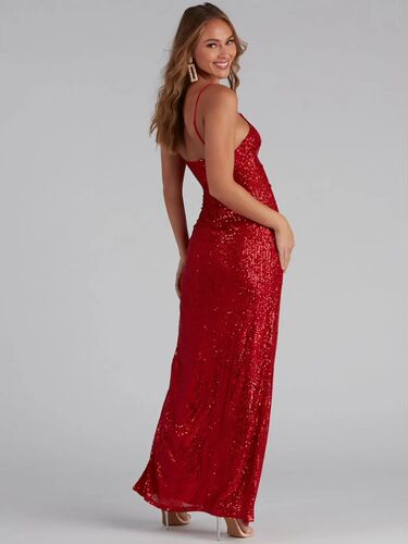 Shimmering Strap Gown - Summer New Host Evening Party Sexy Dance Ball Gown Dress