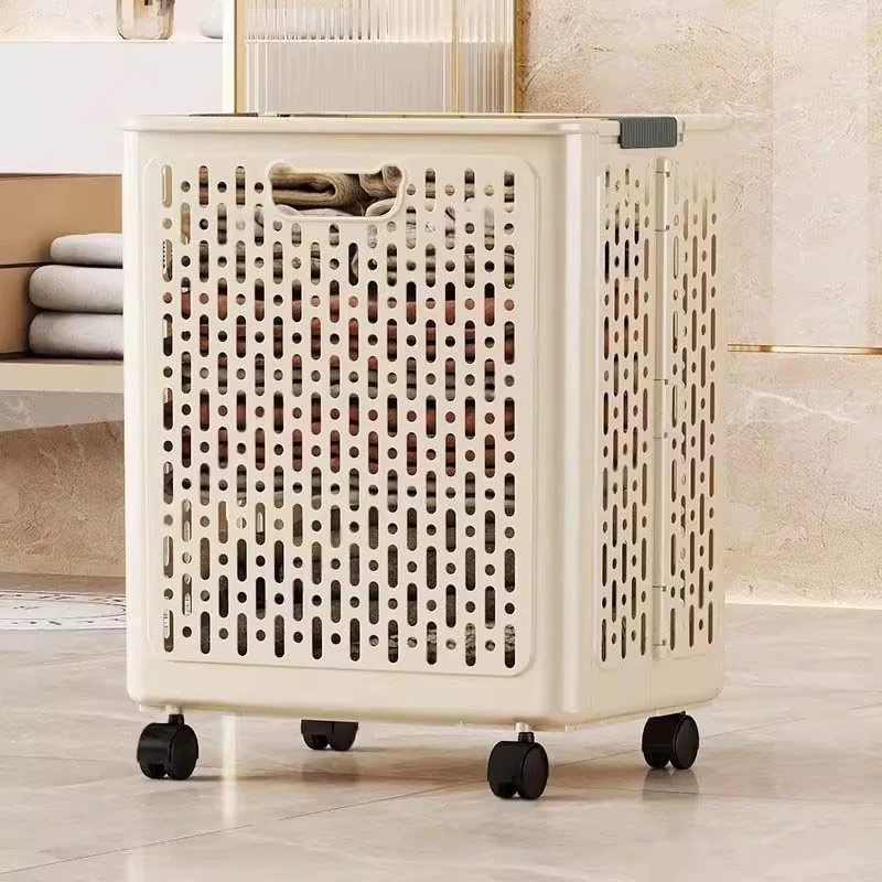 Home laundry basket, capacious foldable storage basket