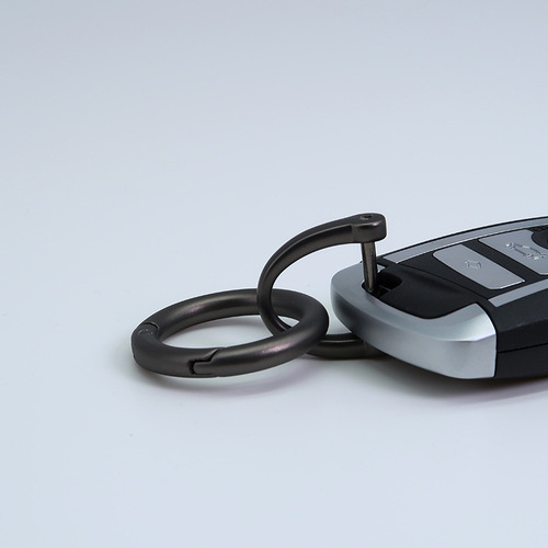 Factory wholesale various specifications round zinc alloy spring ring hook fasteners for bags keys keychain hooks