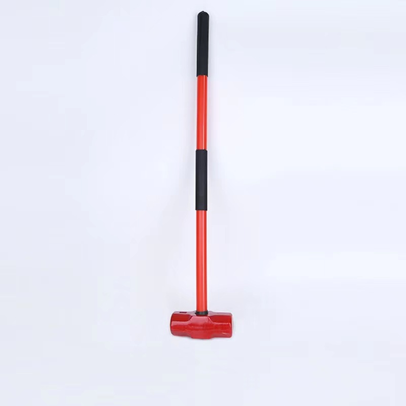 Water pipe handle sledgehammer shockproof octagonal hammer PVC pipe sledgehammer wholesale large iron hammer double hammer wall demolition hammer long handle sledgehammer
