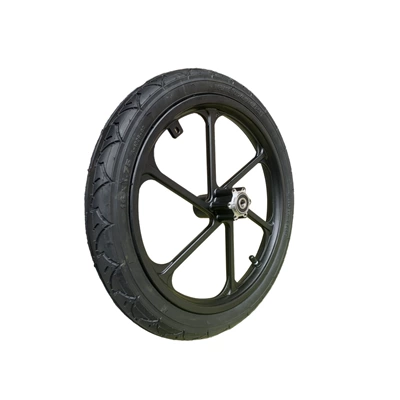 16 inch children's bicycle trailer wheel black alloy wheel 10mm bearing diameter 16x1.75 inflatable