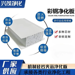 机制硅岩板无尘车间食品厂医院实验室无菌厂房用隔墙吊顶净化板