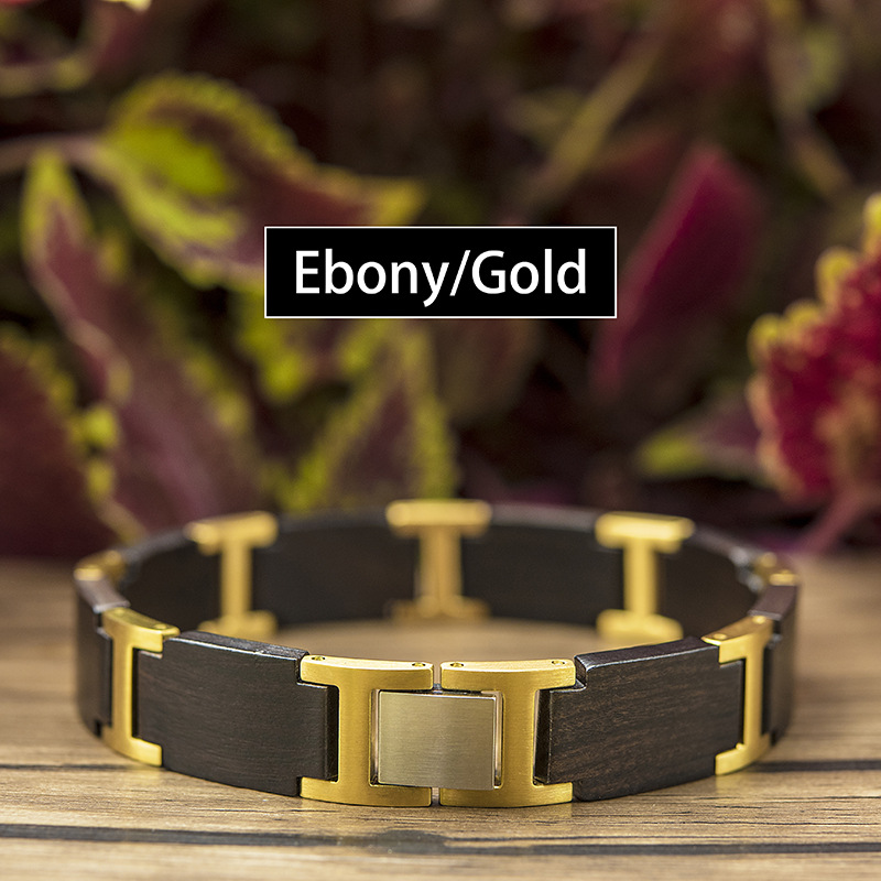 27g Weight Bracelets Classification Wood Chain Material 1 Piece Quantity Daily, Street Occasion Wood Material Geometric Pattern Men's Gender Vintage Style, Simple Style Style Men's Vintage Style Simple Style Bracelets Geometric Wood Men's Chain Bracelets 11