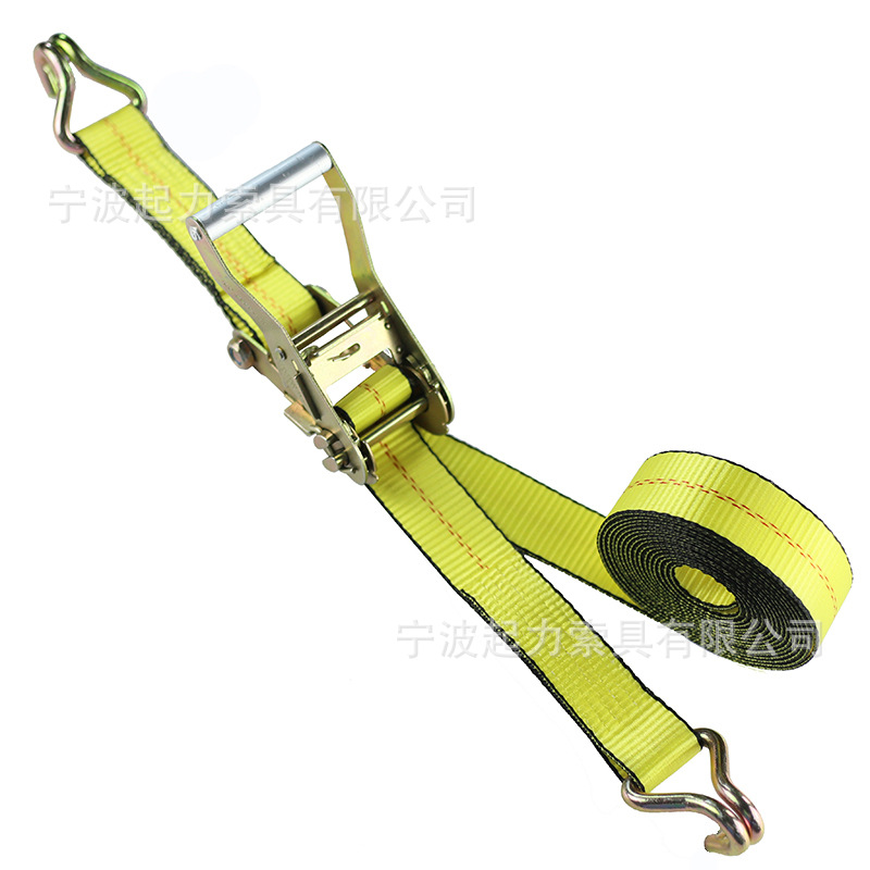 货车紧绳器收紧器捆绑器双钩涤纶货物捆绑带紧固带加厚棘轮拉紧器