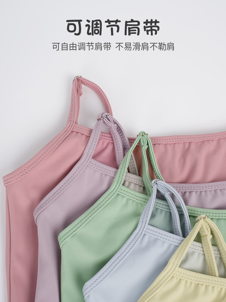Verano 2025 falda de tirantes para niños vestido de niña ballet danza china práctica gimnasia ropa corporal