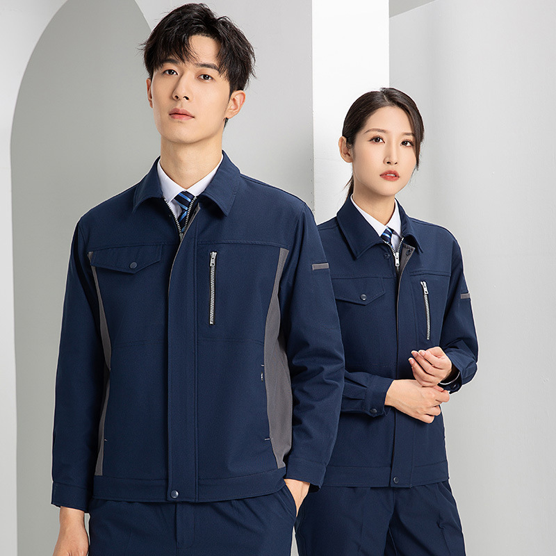 Spring and Autumn Soft Shell Workwear for Men and Women, Stand-Up Collar, Windproof and Waterproof Workwear, Plus Velvet, Warm Leadership Business Jacket, Anti-Static