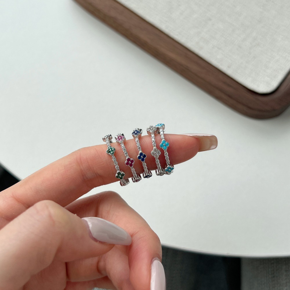 5g Weight Vacuum Plating Gold Plating Process Zircon Inlay Material Rings Classification 1 Piece Quantity Casual Occasion 925 Sterling Silver Material U Shape Pattern Women's Gender Plating Design Simple Style Style 925 Sterling Silver Zircon U Shape Rings 10