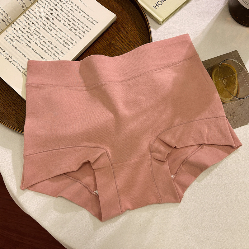 60S 新疆綿純綿下着女性のヒップカバーボクサーブリーフ快適な高弾性ミッドウエスト綿クロッチ女の子ボクサーブリーフ|undefined