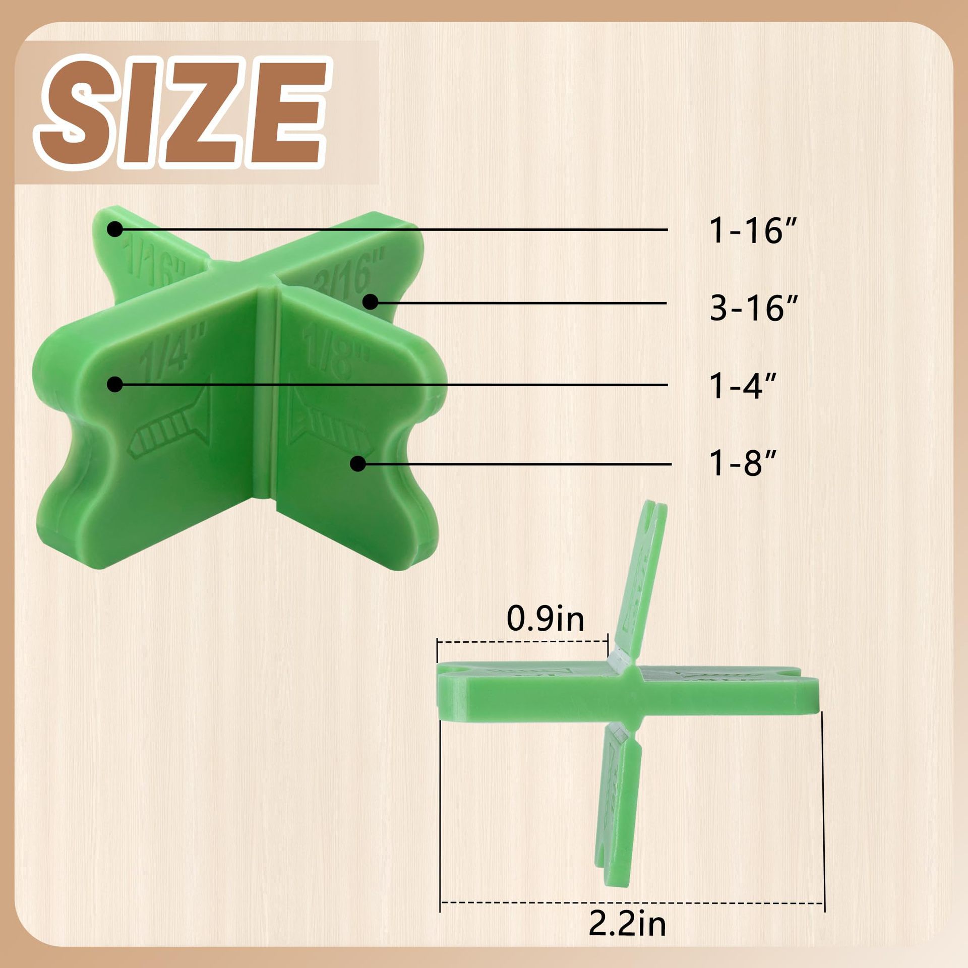 Amazon nuevo 8 Pcs ABS Deck Spacer Tool Junta de cubierta 4 tipos de espesor Junta de cubierta