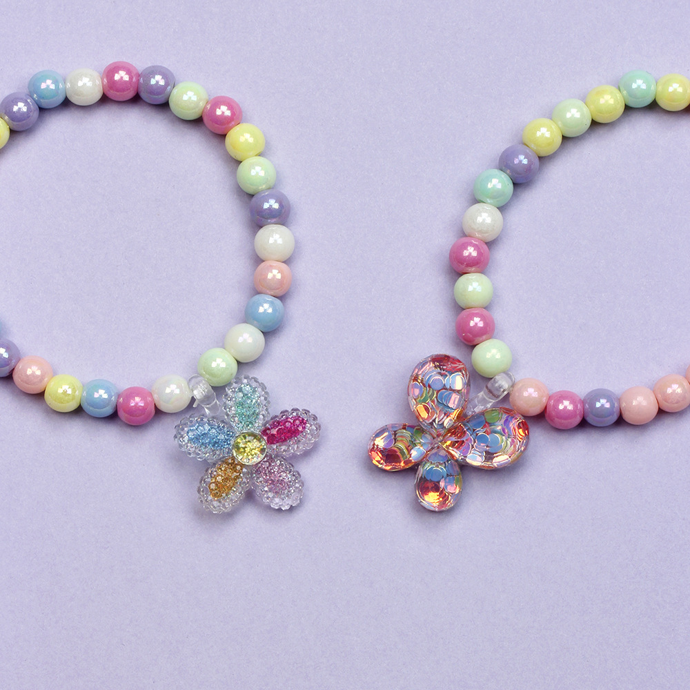 Fashion Letter Butterfly Plastic Beaded Kid's Bracelets 6 Pieces display picture 4