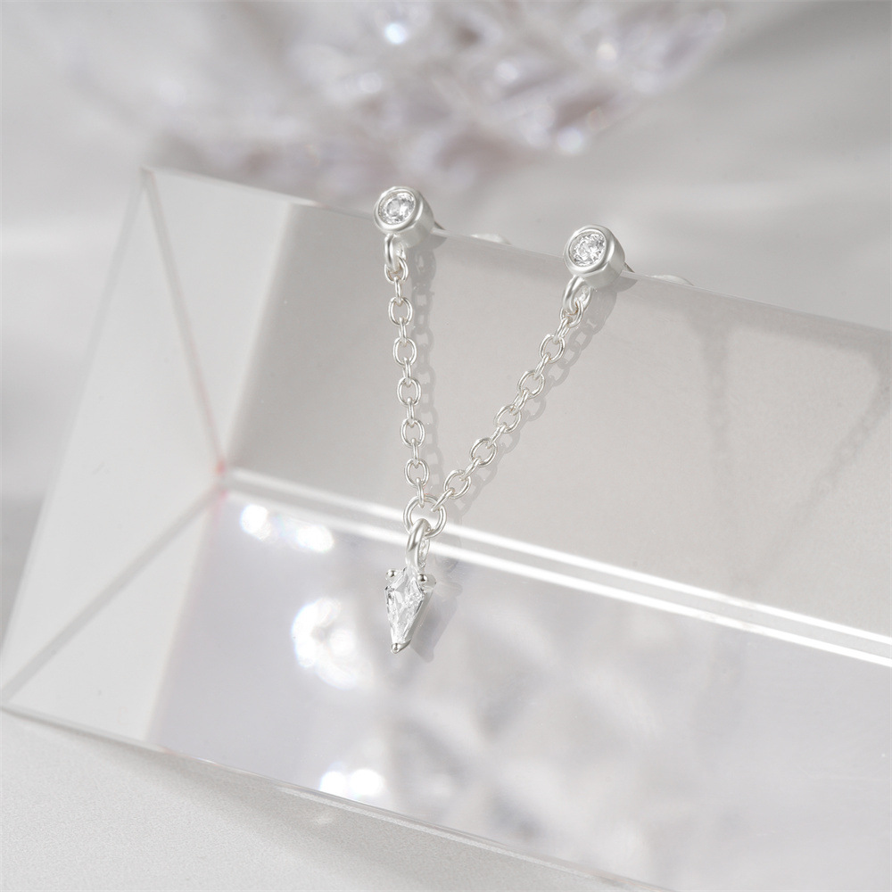 1g Weight 925 Sterling Silver Ear Needle Material Drop Earrings Classification 1 Piece Quantity Party, Tea Party Occasion 925 Sterling Silver Material Geometric Pattern All Seasons Season Women's Gender Plating Design Elegant, Simple Style Style 1 Piece 925 Sterling Silver 925 Sterling Silver Earrings Geometric Drop Earrings 19