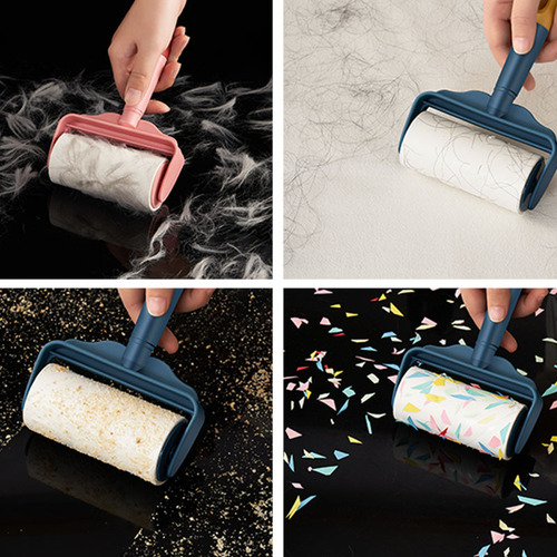 Roller Clash Color Stripping Hair Remover Pet Hair Remover Peelable Hair Remover Dust Paper Hair Remover Roller Brush Hair Remover