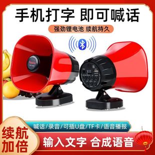 Rechargeable High-Power Recording Speaker, Car Loudspeaker, Car Advertising Street Stall Bluetooth Loudspeaker