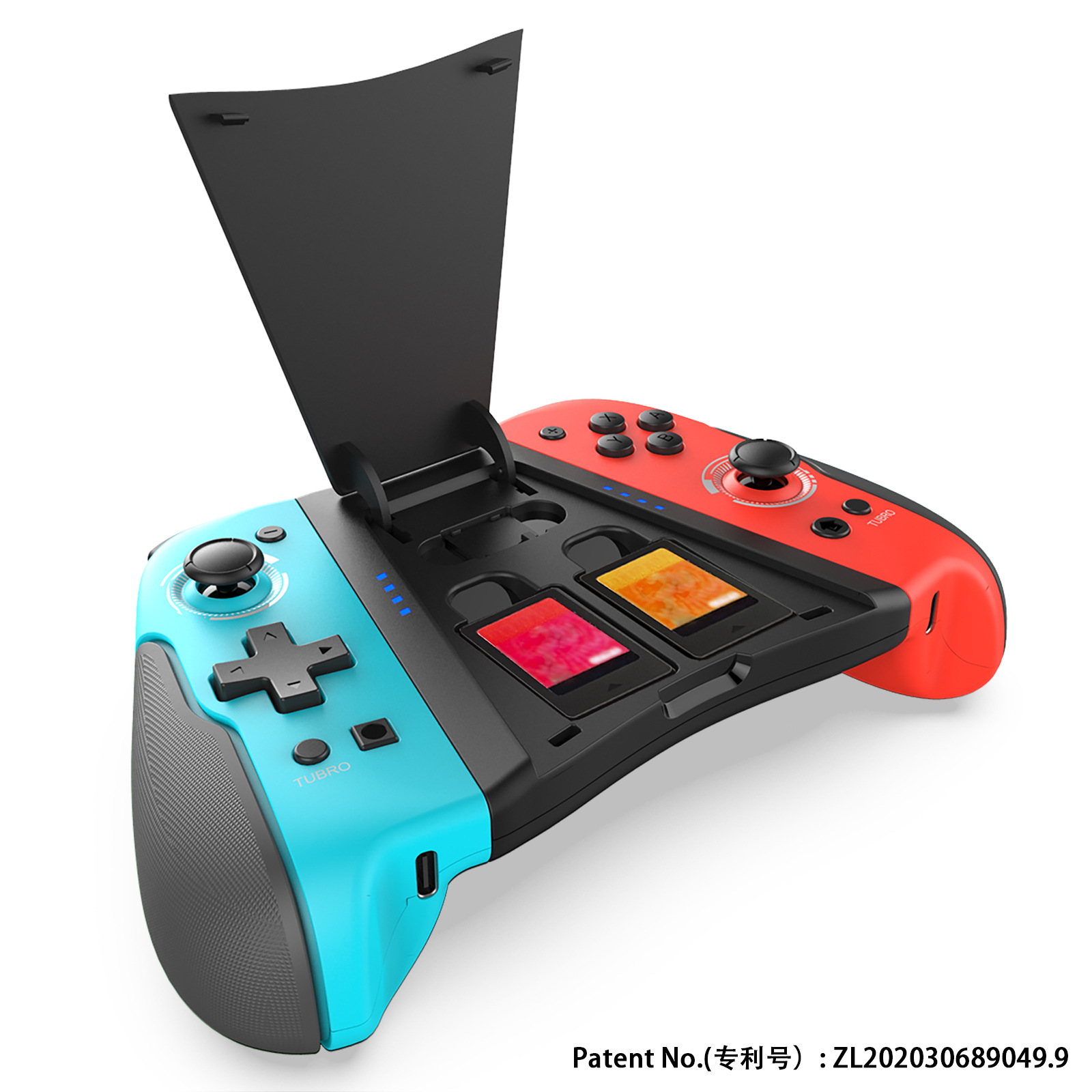 派鯊魚廠家私模switch左右手柄帶握把joycon手柄內(nèi)置游戲卡槽