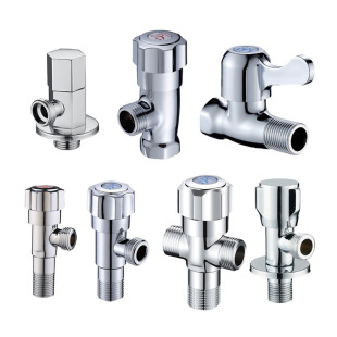 All copper triangle valve water heater three-way thickened angle valve pure copper quick-opening angle valve toilet inlet valve copper tooth angle valve