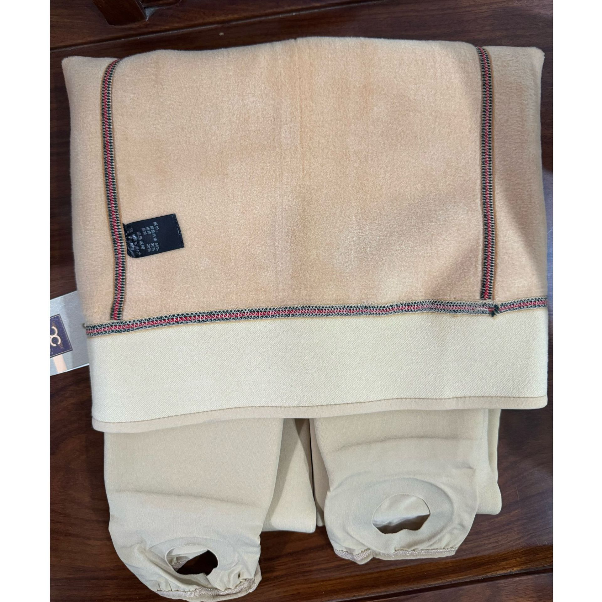 320G 겨울 따뜻한 여성 올인원 벨벳 베이스 따뜻한 바지 알파카 울 두꺼운 바디 양말 2984