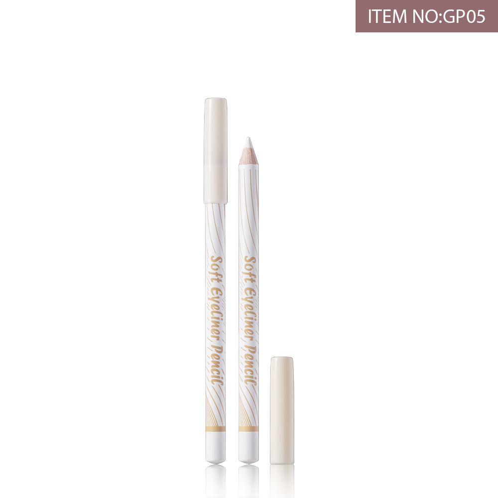 GIGIROSE's white eyeliner pen, a horizontal pencil, brightens the eyes, is water-resistant and sweat-resistant, and does not easily smudge. It is an artistic line sculpture details Picture