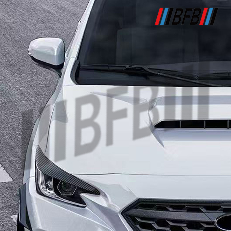 Suitable for 23-27 Subaru WRX dry carbon fiber headlight eyebrow covers WRX dry carbon front headlight LED eyebrow cover shell