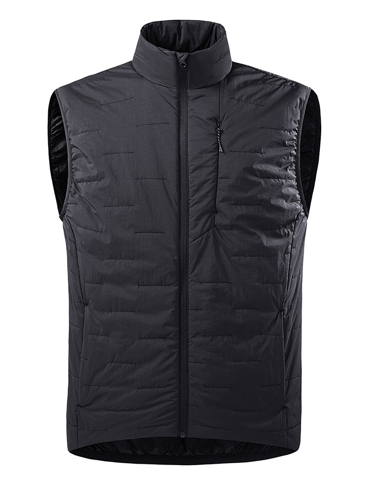 Chaleco Acolchado con Cuello Stand de Nylon Térmico y Ligero para Viajes y Ocio