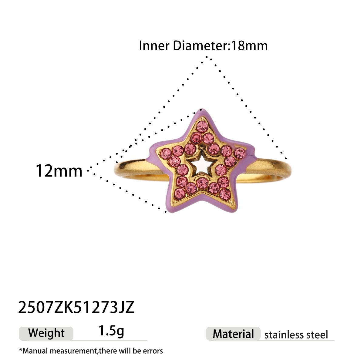 Anillo de acero inoxidable de alta calidad ligero de lujo, anillo de titanio incrustado con zircon de mano no se desvanece