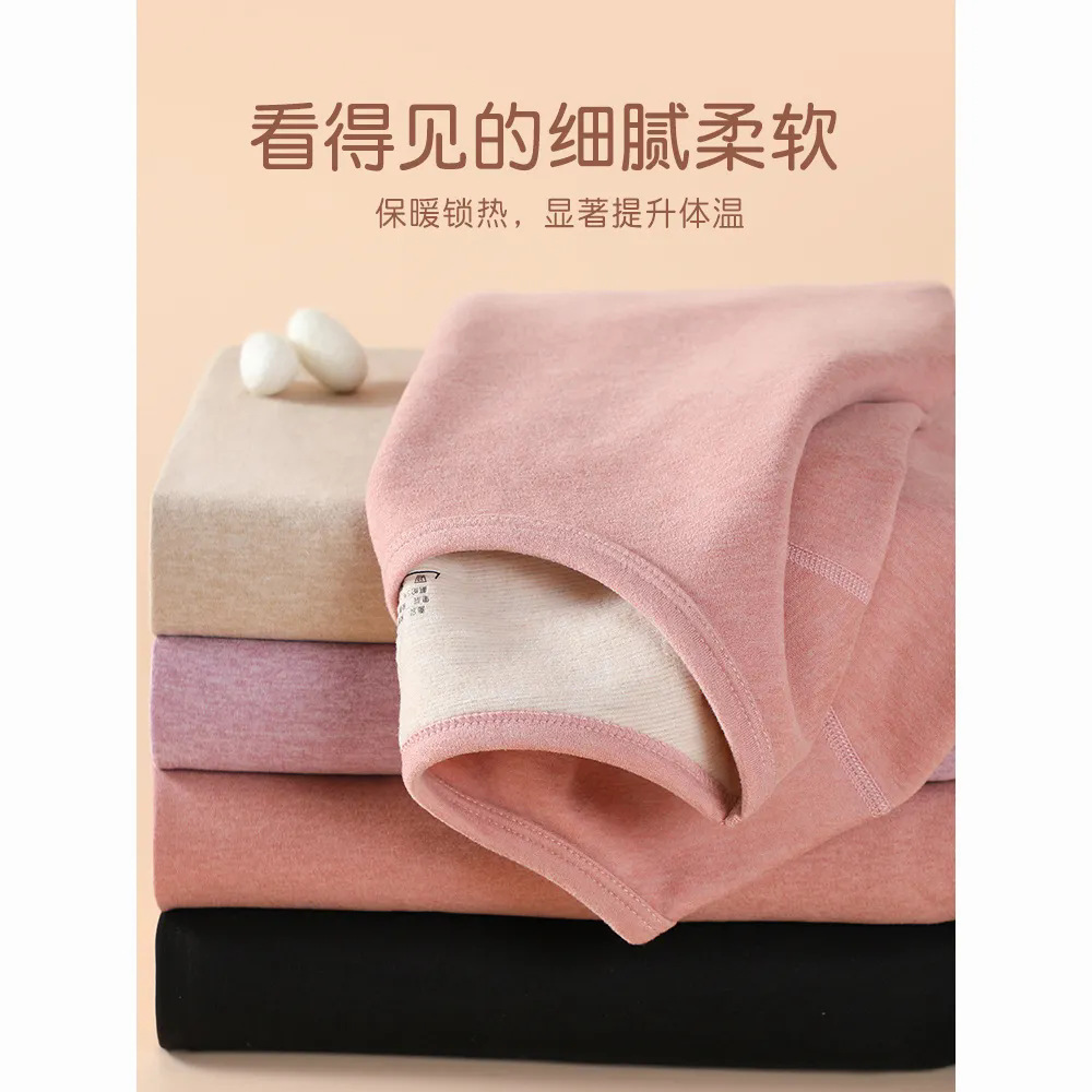 初高中学生少女保暖内衣套装德绒女大童青少年秋衣秋裤加绒加厚冬