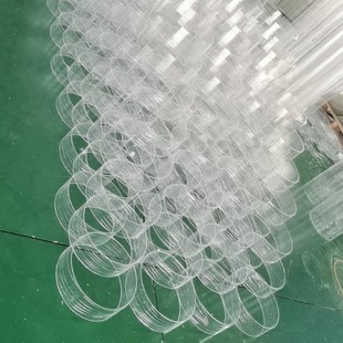 Transparent acrylic PMMA hollow tube car inner tooth outer tooth thread sealing tank plexiglass thread tube scale