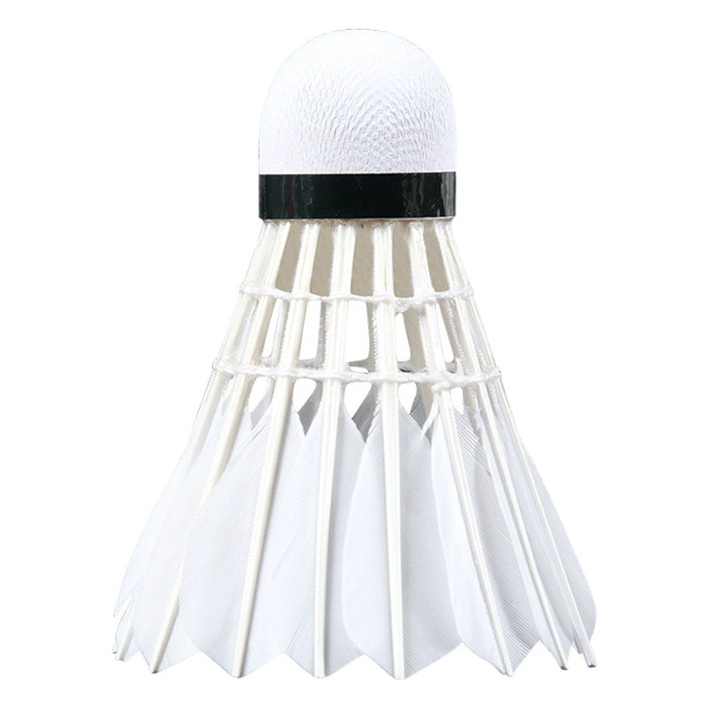 Мячи для бадминтона Weiyantai Fiber Head, упаковка 12 шт., мячи из гусиного пера, прочные, для игр в помещении и на улице, напрямую от производителя, оптом.