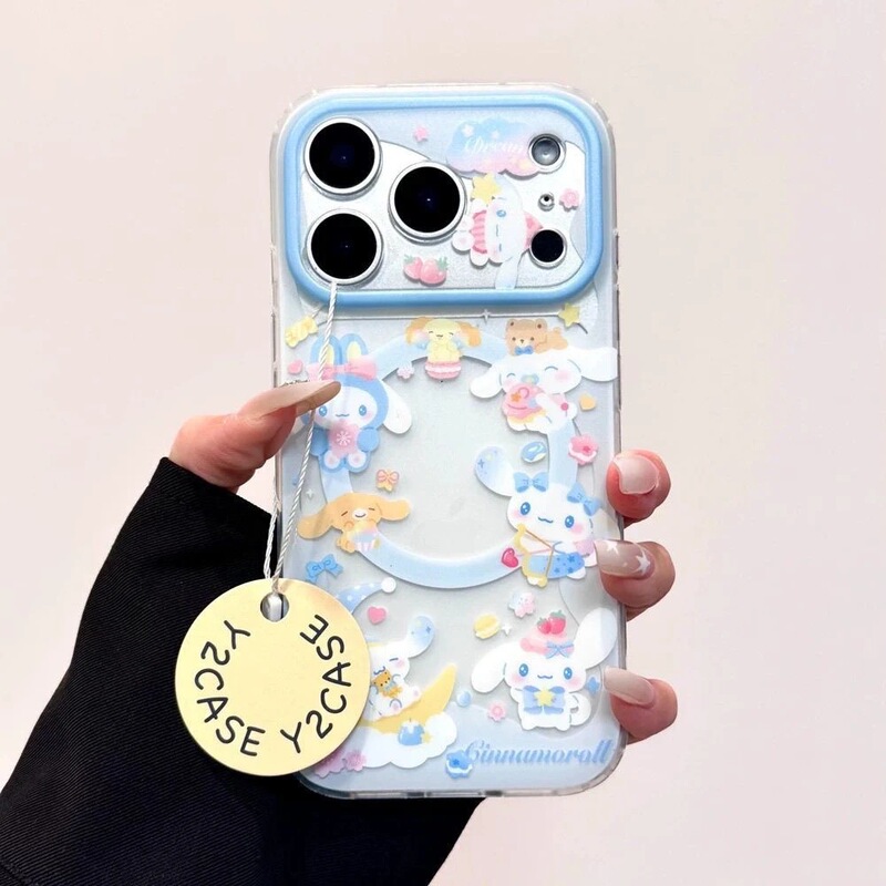 Cartoon-Themed Case Suitable for Samsung S23 Fe, S26 Ultra/S24 Plus/S21, Magnetic for Apple 17 Pro Max