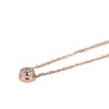 Fashionable short necklace stainless steel, golden chain for key bag , pendant, simple and elegant design, 18 carat, pink gold