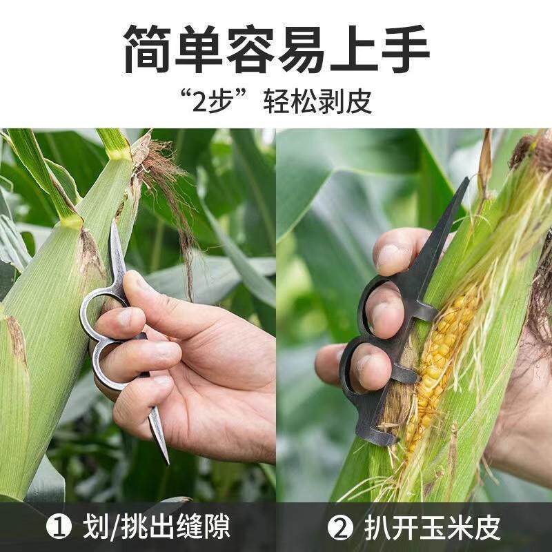 Corn Peeling Tool, Corn Peeler, Autumn Harvest Agricultural Tool, Manual Hand Tearing and Peeling of Corn Cobs, Farm Work for Removing Skin and Leaves