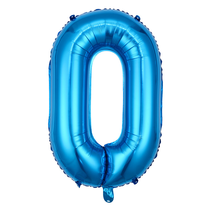 Pequeño globo digital 16 pulgadas versión americana delgada decoración del cuerpo fiesta de cumpleaños Comercio exterior globo de película de aluminio al por mayor globo digital