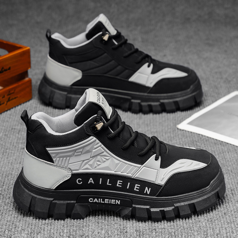 BOTAS Martin zapatos masculinos alta parte superior otoño Reino Unido retro montañismo al aire libre impermeable, antideslizante, suela gruesa, ropa de trabajo resistente al desgaste zapatos botas cortas