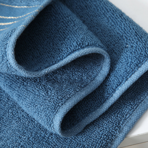 Factory 100% Cotton Towel Wholesale, Pure Cotton Gold Thread Thick Towel Gift Box Set Custom Face Absorbent Gift Towel