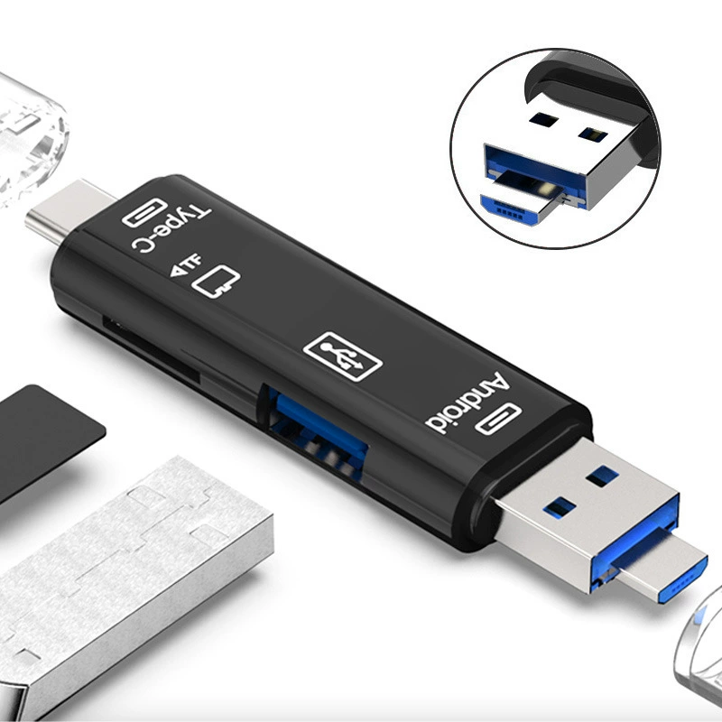 Заводской частный режим USB2.0 кард-ридер типа-C Android мобильный телефон компьютер Многофункциональный OTG2.0 TF/U диск