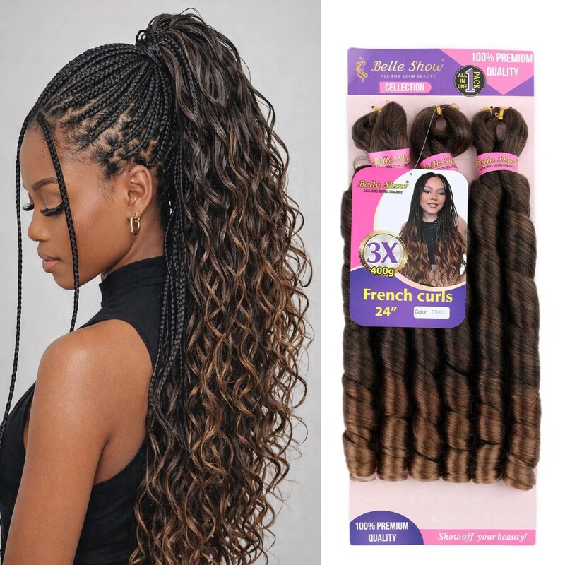 Cross-Border Synthetic Fiber Low-Temperature Tube Curl Large Roll 24-Inch 3X Set Tube Curl Synthetic Fiber Wig Wholesale Hot-Selling in Europe and America Cross-Border Synthetic Fiber Low-Temperature Tube Curl Large Roll 24-Inch 3X Set Tube Curl Synthetic Fiber Wig Wholesale Hot-Selling in Europe and America