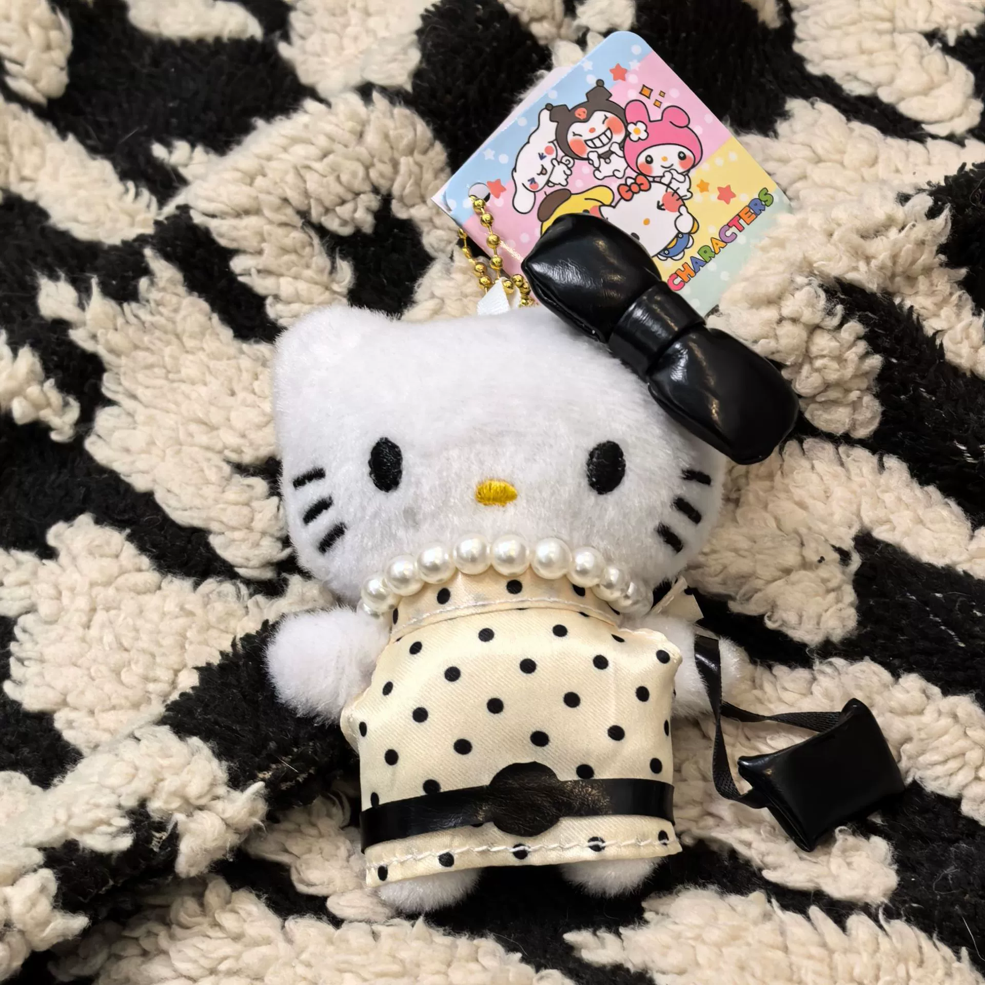 Плюшевый брелок-подвеска Hello Kitty, милый кукольный брелок для сумки, 11 см, легкий и прочный