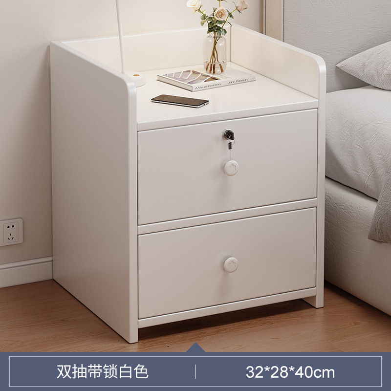 Mini meseta de cabezal de cama dormitorio doméstico 2025 estante de almacenamiento de alquiler pequeño gabinete de cabezal de cama simple