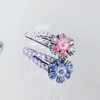Genuine crystal, hairgrip, bangs, flowered, bright catchy style, wholesale