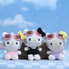かわいいメガネ kt 猫ペンダントぬいぐるみ子猫人形バッグペンダント人形キーホルダー布人形