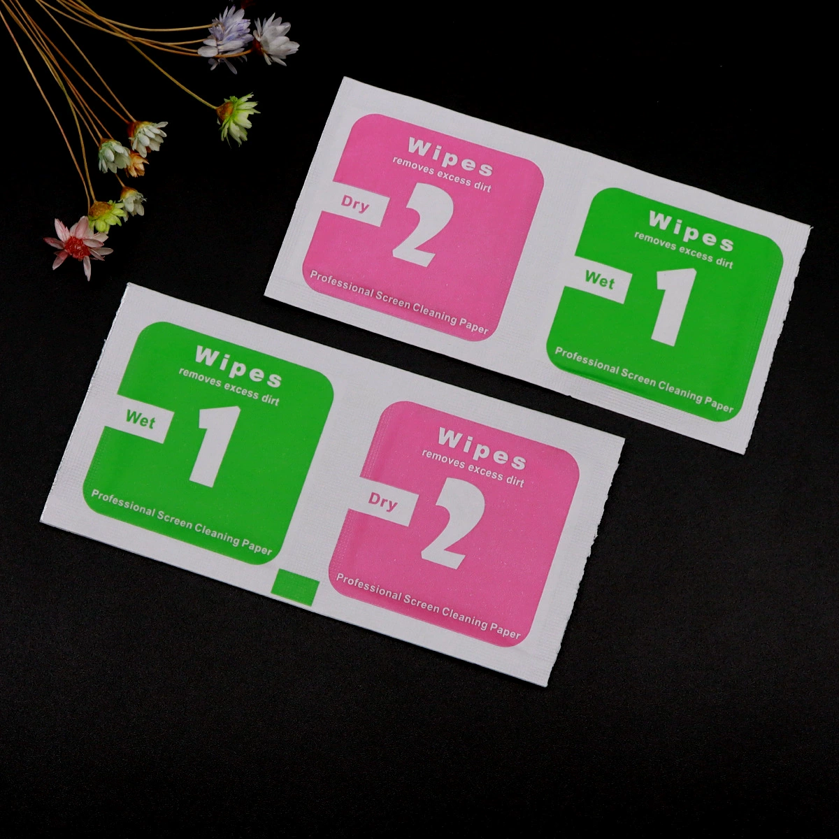 5*5CM красный зеленый сухой и влажный пакет 1 2 набор для чистки пленки