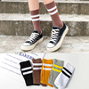 Summer Japanese school skirt, breathable socks for leisure, mid-length