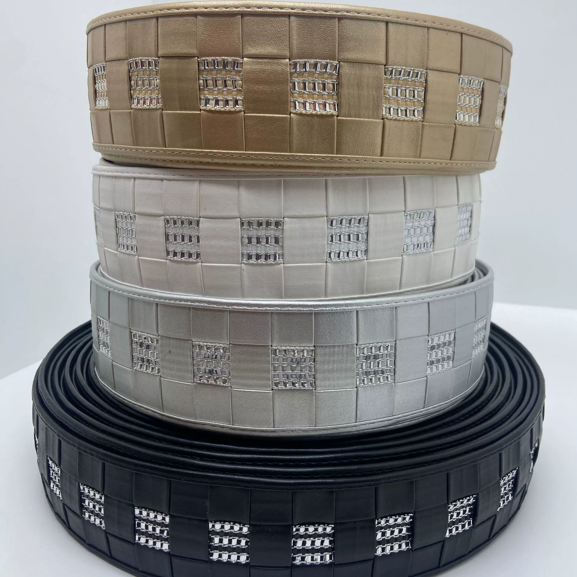 PU Кожаный крест с яркими пятнами полоски шириной 6,4 см 5 цветов Обычно используемые цветовые сандалии, сандалии, тапочки, принадлежности для лица