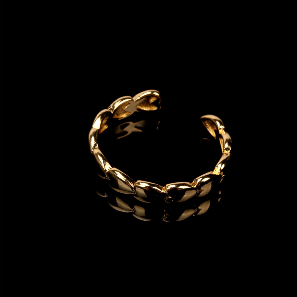 Nihaojewelry Wholesale Jewelry New Trendy Heart-shaped Chain Copper Ring display picture 8